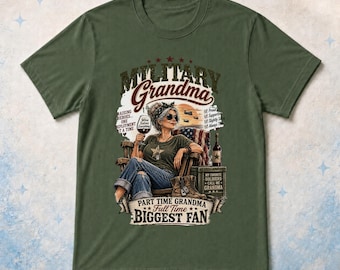 Military Grandma Shirt, Comfort Colors Soldier Grandma Tee, Deployment Support Shirt