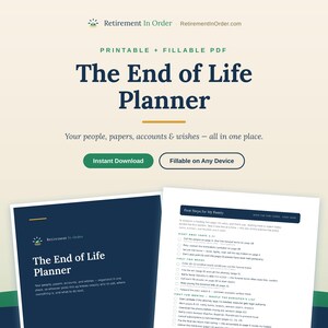 Planerare för livets slutskede, överlämning av testamentsexekutor, organisera slutgiltiga önskemål (ifyllbar PDF)