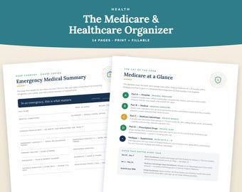 Organiseur d'assurance-maladie, suivi des soins de santé pour les retraités, journal des médicaments (PDF)