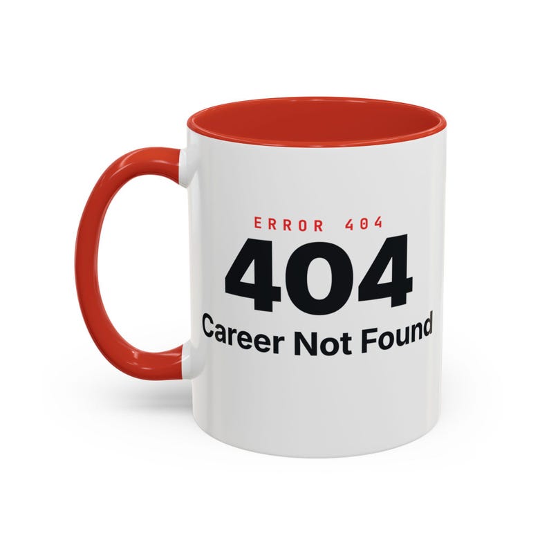 Taza divertida para jubilados: "404: Carrera no encontrada" imagen 2