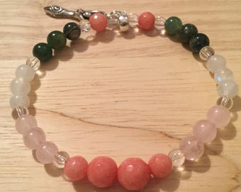 Older Mother's Fertility Gemstone Bracelet, especially for boosting fertility for women over 30, or for those facing unexplained infertility