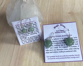 Green Aventurine Secret Wishes Earrings