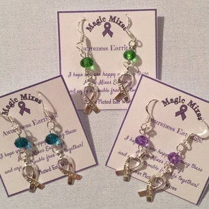 Green Awareness Earrings, Depression Awareness Earrings, 'Hope' earrings image 3