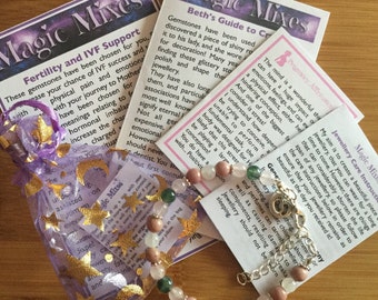 IVF Infertility Awareness Gemstone Bracelet, Awareness & Support for those TTC via  assisted conception and Fertility Treatments