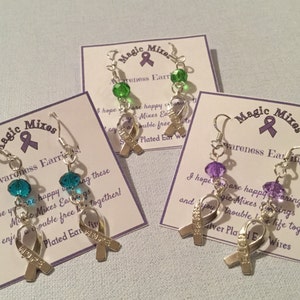 Green Awareness Earrings, Depression Awareness Earrings, 'Hope' earrings image 5