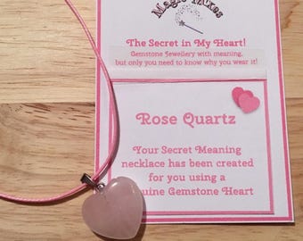 Secret of my Heart, Gemstone Heart Pendant, Only you know the Secret!