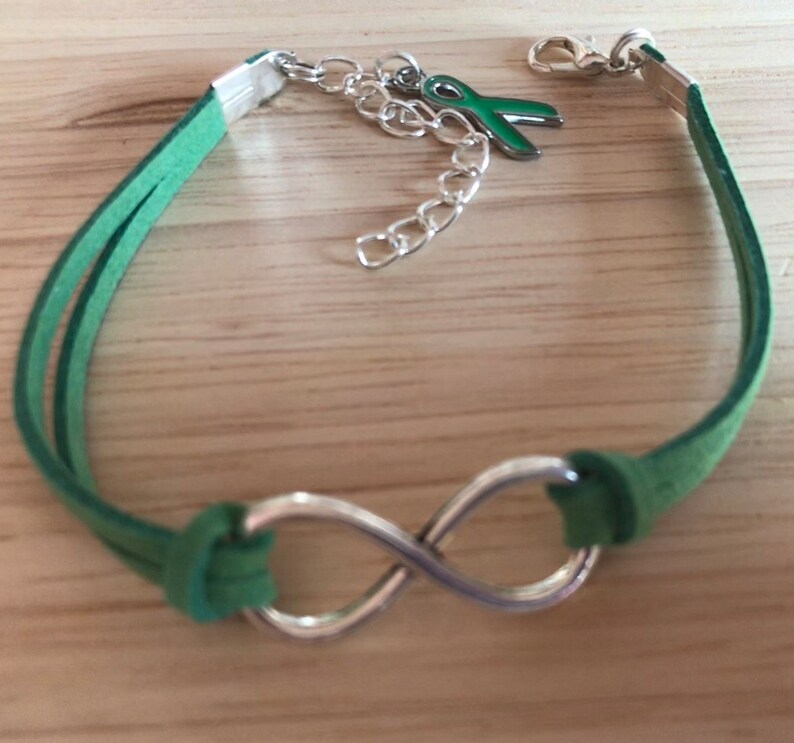 Depression Awareness Bracelet Green Bracelet Mental Health Etsy