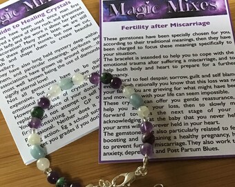 Fertility After Miscarriage, Gemstone Bracelet to focus on that Rainbow Baby,