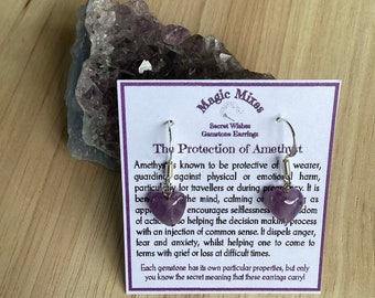 Purple Amethyst Secret Wishes Earrings