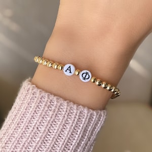 Alpha Phi Bracelet, Alpha Phi Jewelry, Custom Sorority Big Little Gifts, Personalized Greek Letter Jewelry