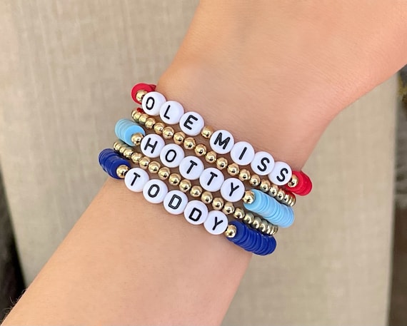 Ole Miss Graduation Gift Ole Miss Bracelets Custom Game Day - Etsy