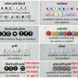 Personalized Name Bracelets - Custom Word Bracelet Stack - Women's Beaded Mama Bracelet Set image 6