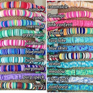 Personalized Name Bracelets - Custom Word Bracelet Stack - Women's Beaded Mama Bracelet Set image 5