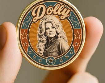 Moneda conmemorativa de Dolly Parton, moneda vintage de música country, regalo para fans de la cantante western, recuerdo para honrar su memoria (1946-2026).