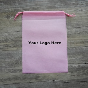 Logo Gedruckt Stoffbeutel Personalisierte Verpackung Große Staubbeutel Rosa Schuhbeutel