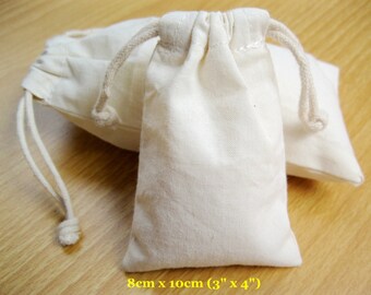 100 pcs 4\u201dx6\u201d String Bags Plain Muslin Bags Party Favor Bags Organza Gift Bags