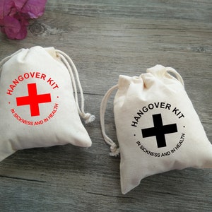 30 Hangover Kit Bag Wedding Favor Bags Party Hangover Bags 4x5, 4x6, 5x7, 6x8, 7x9, 8x10 zdjęcie 1