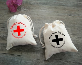 30 Hangover Kit Bag | Wedding Favor Bags | Party Hangover Bags - 4x5, 4x6, 5x7, 6x8, 7x9, 8x10