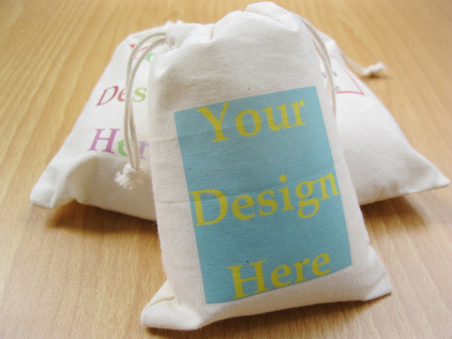 Custom Muslin Bags Logo Printed Jewelry Bags Personalized Etsy