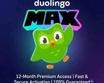 Suscripción a Duolingo Max por 12 meses (formato digital)