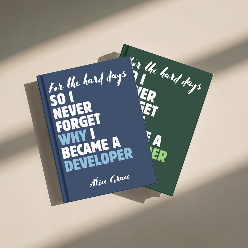 Diario de desarrollador, regalo para desarrollador de software, cuaderno para estudiante de programación, regalo para graduado en informática, recuerdo de la carrera de programador imagen 2