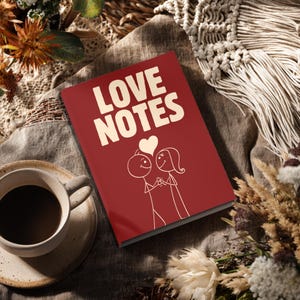 Álbum de fotos de tapa dura "Notas de amor", álbum personalizado para parejas, libro de fotos de boda a medida, regalo de aniversario para parejas, libro de recuerdos románticos