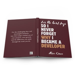 Diario de desarrollador, regalo para desarrollador de software, cuaderno para estudiante de programación, regalo para graduado en informática, recuerdo de la carrera de programador imagen 6