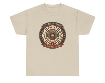 Maglietta dei Vigili del Fuoco di Chili / Servizi Culinari di Emergenza™ / Maglietta Divertente per Barbecue / Regalo per Maestro del Barbecue / Maglietta per Barbecue in Giardino / Maglietta con Umorismo sul Cibo