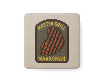 Master Grill Marksman Steak Porcelain Magnet