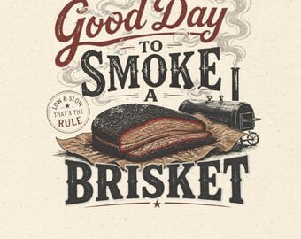 Its a Good Day to Smoke a Brisket Shirt, Funny Cooking T-Shirt, Retro Kitchen Tee, Home Cook Gift, Foodie Shirt, Chef Gift