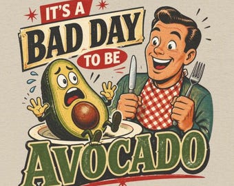 È una brutta giornata per essere un avocado Maglietta / Maglietta divertente con avocado / Regalo per gli amanti dell'avocado e del guacamole (uomo)