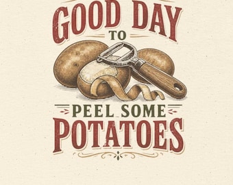 Its a Good Day to Peel Some Potatoes Shirt, Funny Cooking T-Shirt, Retro Kitchen Tee, Home Cook Gift, Foodie Shirt, Chef Gift