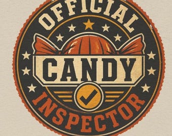 Funny Halloween Shirt - Official Candy Inspector Tee, Home Cook Gift, Foodie Shirt, Chef Gift