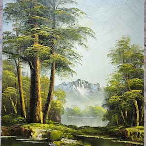 Vintage Signed Forest Oil Paintings - Etsy