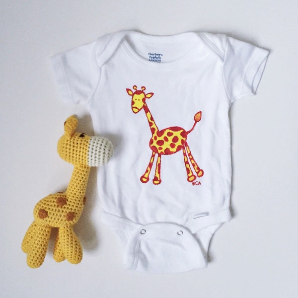 Giraffe Baby Animal Onesie Bodysuit Clothing