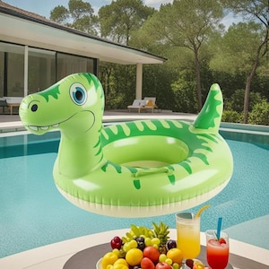 Inflatable Green Dinosaur Float – Pool Toy, Water Play, Summer Fun, Kids Float, Swimming Accessories