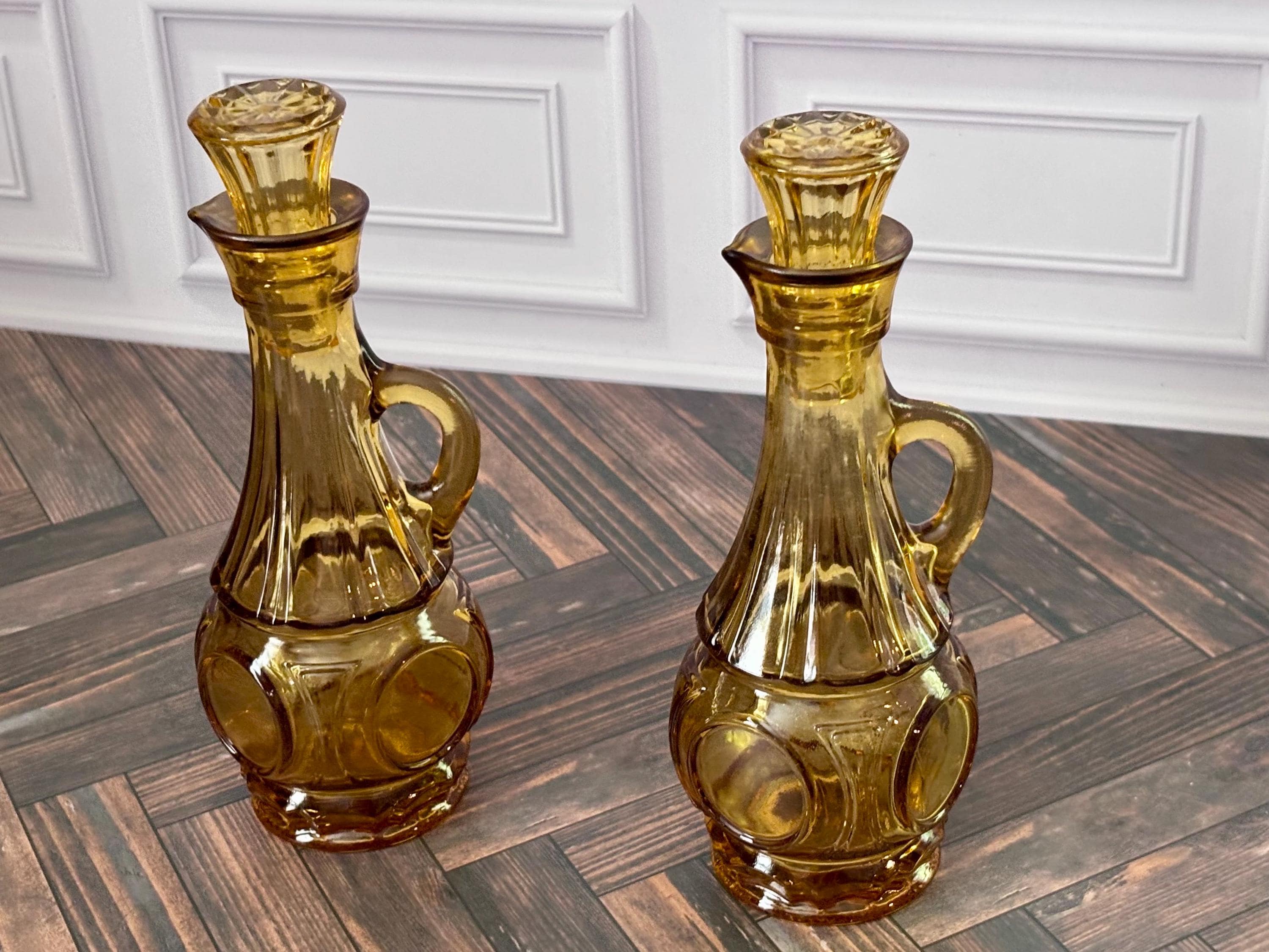 Vintage Vinegar Oil Glass Bottle - Etsy