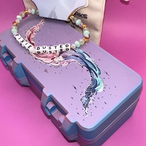 Pixie Dusted Peptide Box • Custom Embroidered Vial Storage + Free Bracelet