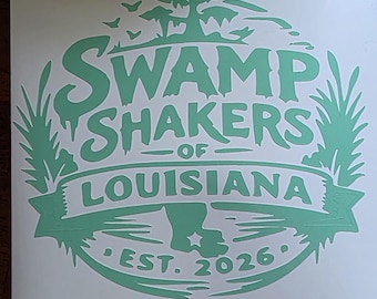 Adesivo per finestra "Swamp Shakers of Louisiana"