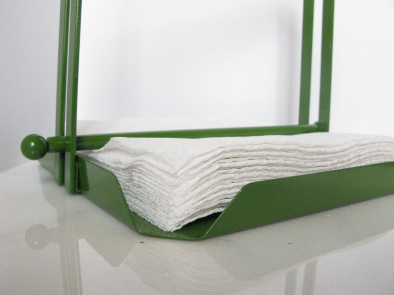 Retro Green Napkin Holder Vintage Metal Napkin Holder Picnic Etsy