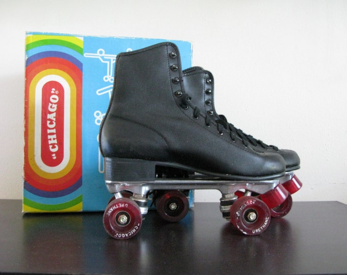 Vintage Roller Skates 1960's Chicago Size 9 Roller Etsy