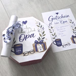 Dankjewel opa | met vouchersjabloon | last minute | aanpasbaar | bedankcadeau | DIY PDF-sjabloon voor merci lovelies + celebrations