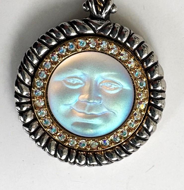 カークスフォリー（Kirks Folly）ヴィンテージ風 ネックレス　磁気 Kirks Folly Seaview Moon Face Pendant Necklace Rainbow Memories