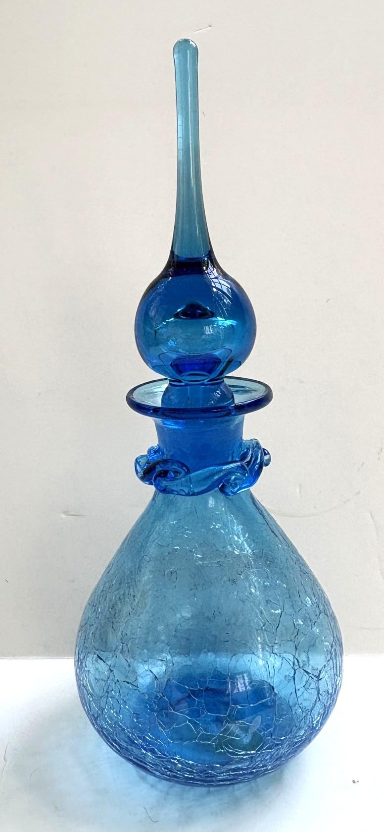 Mid Century Modern Glass Bottle - Etsy