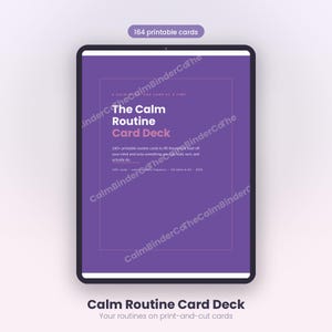 Printable Routine Cards, ADHD Task System, Mental Load Planner (Digital Download)