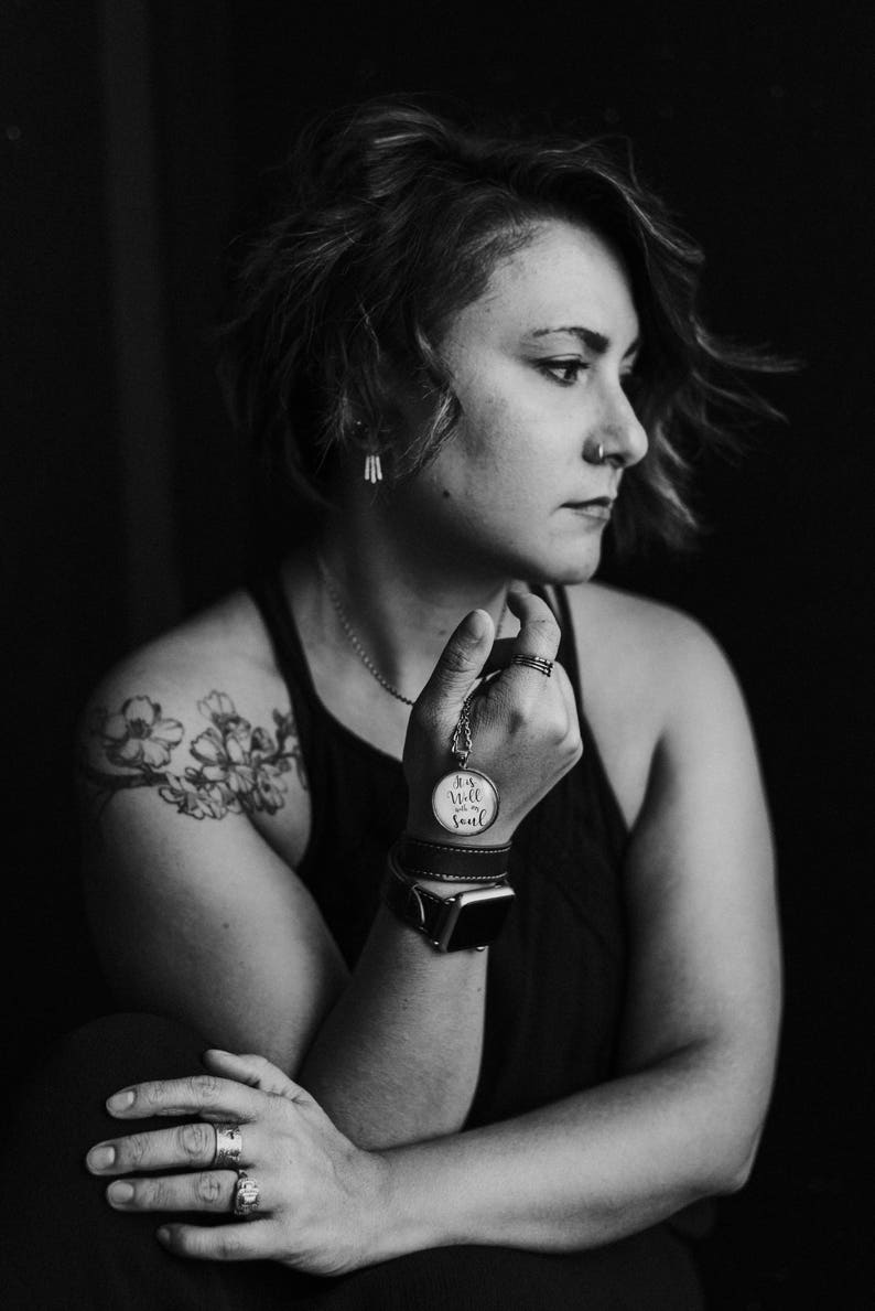 It is Well With My Soul Necklace It is Well Glass Pendant Etsy