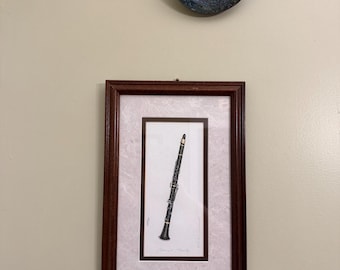 Vintage Barbie Tidwell Signed Numbered Print "Clarinet Clarity" - Matted & Framed Limited Edition 299/2450