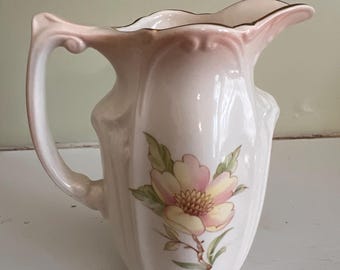 Vintage Royal Worcester Creamer Pitcher – Hand-Painted Floral Porcelain England