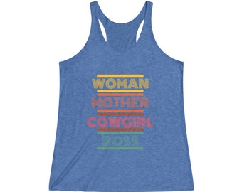 Women's Racerback Tank Mother Cowgirl Boss Shirt