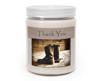 Bougies parfumées western western Merci Cowboy Candle, 9 oz